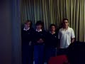 de passage en auvergne, 4 des petits chanteurs � la croix de bois accept�rent d'entonner une chanson dans mon salon.
