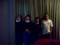 de passage en auvergne, 4 des petits chanteurs � la croix de bois accept�rent d'entonner une chanson dans mon salon.