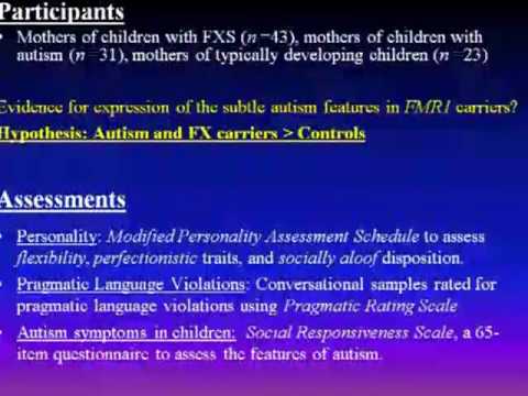 (ENG) Clinical and neuropsychological overlap of Autism and Fragile X…