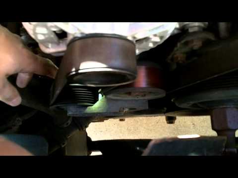 How to change the serpentine belt on a 2003 Dodge Ram 1500.