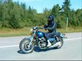 Motorcycle drive around Sherbrooke, Quebec