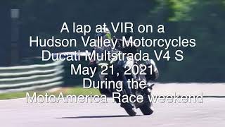 A lap around VIR North course on the @hvmotorcycles @ducatiusa 2021 Multistrada V4 S!