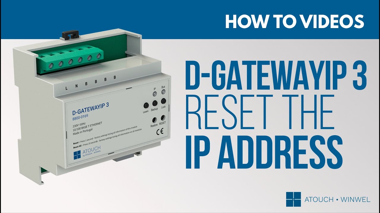 D-GATEWAYIP 3 - Reset do endereço IP