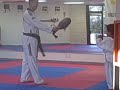 Corey in his first three Tae Kwan Do classes