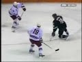 A beautiful save by San Jose Sharks goalie Vesa Toskala
