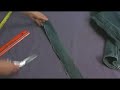 Making Area Rugs From Recycled Jeans : Shaggy Jeans Rug: Cutting Strips Making Area Rugs From Recycled Jeans : Shaggy Jeans Rug: Cutting Strips