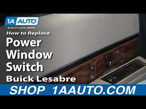 How To replace Install Fix Rear Power Window Switch 1992-99 Buick Lesabre