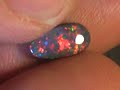 Red Fire Black Opal 0.85ct