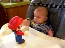Jackson talking to Mario