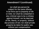 The Bill of Rights