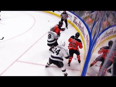 Video: Oilers’ Maroon gets match penalty for fight and hit to Doughty’s head