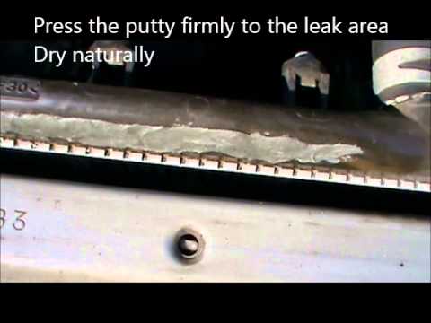 how to fix a plastic radiator leak