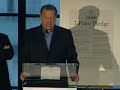 Al Gore Reads the Live Earth Pledge