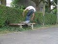 bon voil� j'ai essyer un slide sur un banc comme dans tony hawk mais j'ai foir�^^