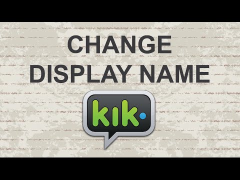 how to change kik username