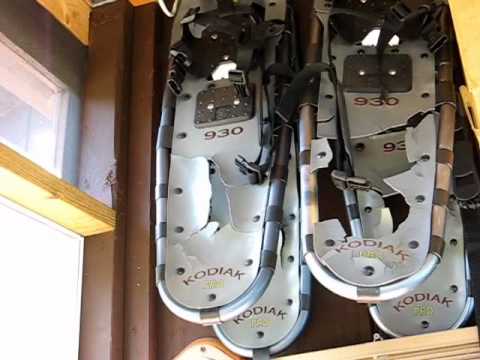 how to adjust yukon charlie's snowshoes