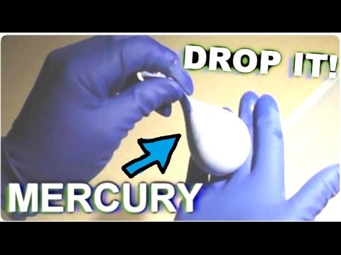 Mercury (Hg) Filled Water Balloon DROP TEST -SCIENCE!