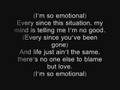 one chance-so emotional lyrics
