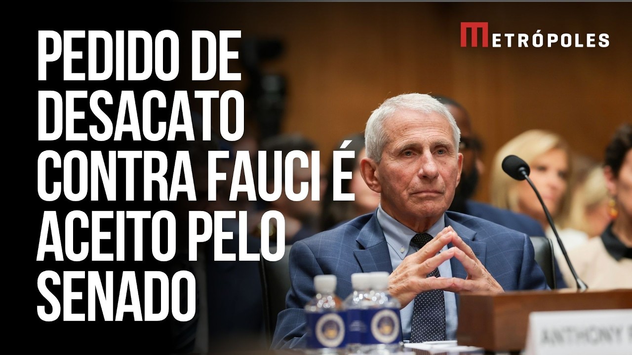 Senado dos EUA aprova pedido de desacato contra Fauci por negar responder perguntas sobre Covid-19