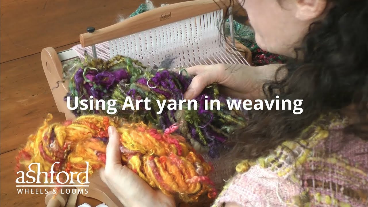 Using your art yarn in weaving