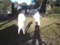 Steve and Tim.A round of horseshoes.