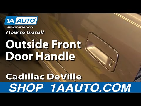 How To Install Replace Outside Front Door Handle Cadillac DeVille 94-99 1AAuto.com