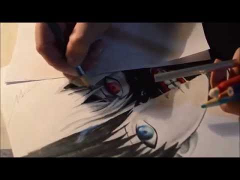 how to draw ken kaneki