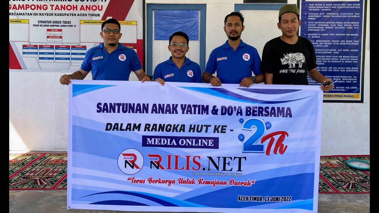 Milad RILIS.NET Ke-2 Tahun Gelar Doa Bersama dan Santuni Anak Yatim