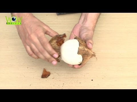 how to break coconut