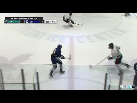 Backcheck and big hit by Spencer McCallum