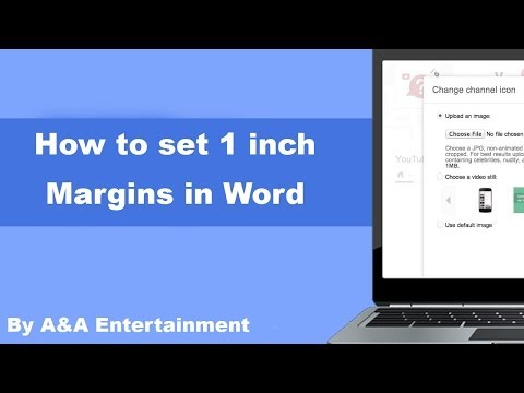 how to do 1 inch margins in word