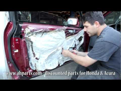 How to fix replace install a broken power window regulator motor Honda Accord 1994 1995 1996 1997