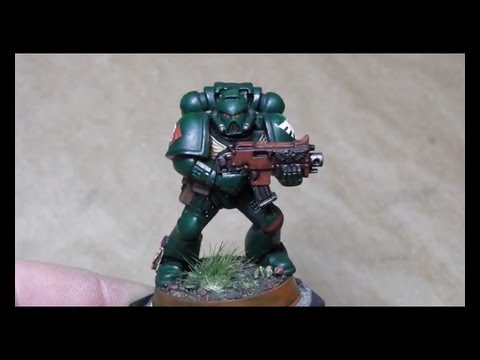 how to paint space marines - In this video i show step by step, how to paint a Dark Angel Space Marine. I use for this a so called