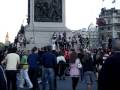 muse sing along trafalger square