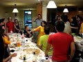 la schola cantorum coralina canta en la �ltima sobremesa del xvii curso de canto, tecnica vocal, direcci�n coral y taller coral (organizado por el coro camerata ad libitum de ponteareas)celebrado en pontevedra, galicia el 21 de agosto de 2006