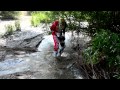 Kyle Redmond and Cory Graffunder river crossing