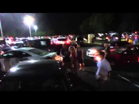 Crazy fight after a baseball game