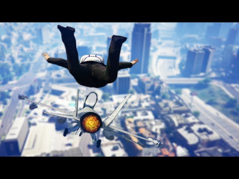 GTA 5 Stunts - Epic Jet Launch Stunt! - (GTA V Stunts & Fails)