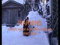 Building a Snow Shelter with bread knife - Finland 2007