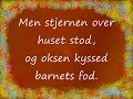 Barn Jesus i en krybbe lå