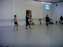 A couple of us stayed after class to do the routine one more time.