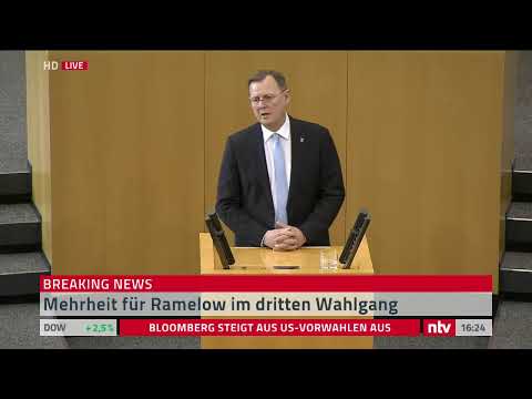 Wahl des Ministerpräsidenten in Thüringen: Dritter  ...