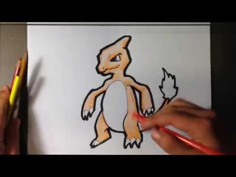 How to Draw Charmeleon from Pokemon – Easy Things to Draw