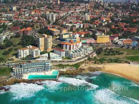 real eatate video - Bondi Beach aerial photography
