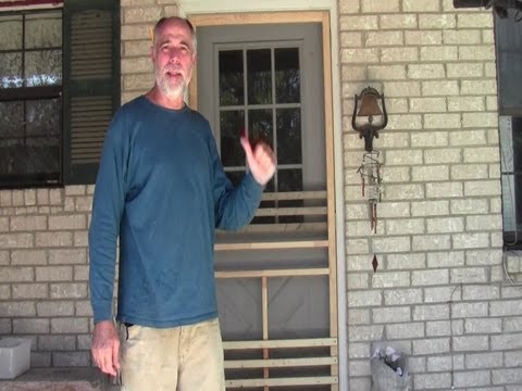 how to install a screen in a door