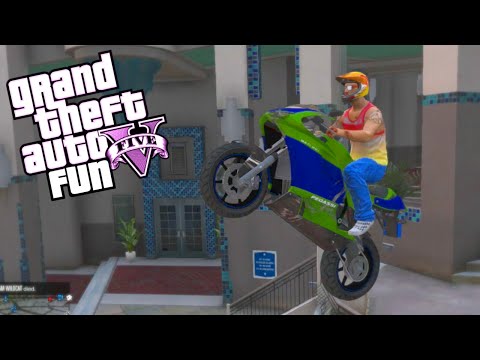 GTA 5 Fun - Moo vs Delirious, Stunt Montage, Hiding Spot (Spare Parts Edition)