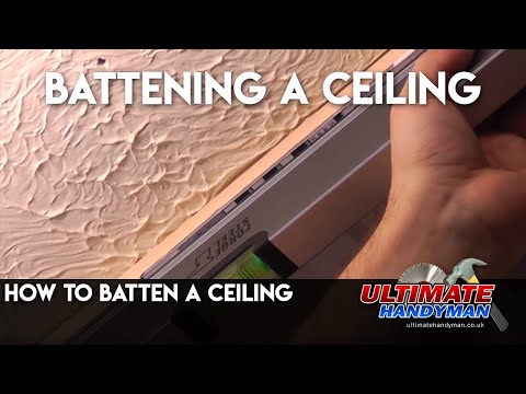 how to fit ceiling cladding