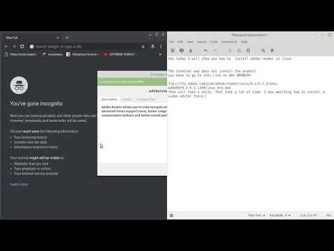 How to install Adobe Acrobat reader in Linux