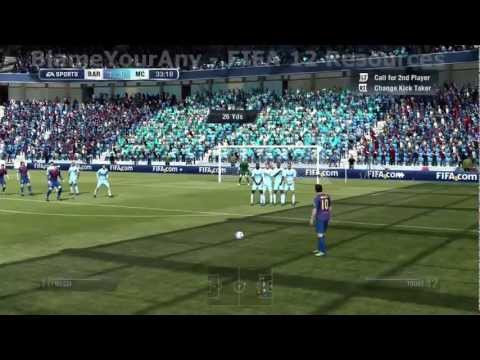 how to kick a free kick in fifa 12
