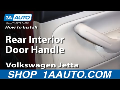 How To Install Replace Rear Inside Door Handle 1999-05 VW Volkwagen Jetta